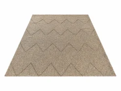 the carpet Alfombra Kos exterior moderna rombos, Naturaleza, 200 x 280 cm Beige Discount