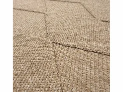 the carpet Alfombra Kos exterior moderna rombos, Naturaleza, 240 x 340 cm Beige Outlet