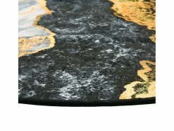 Alfombra lavable antideslizante Ø 120 cm^Clicnbuy Best