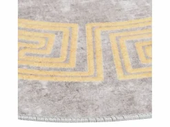 Clicnbuy Alfombra lavable antideslizante f120 cm Gris Discount