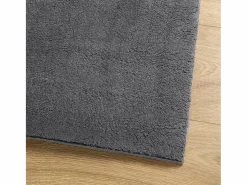Alfombra lavable de pelo corto suave HUARTE antracita 120x170 cm^ Best