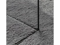 Alfombra lavable de pelo corto suave HUARTE antracita 120x170 cm^ Best