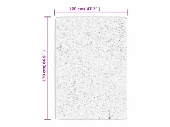 Alfombra lavable de pelo corto suave HUARTE antracita 120x170 cm^ Best