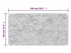 Alfombra lavable multicolor 80x150 cm antideslizante^ Discount