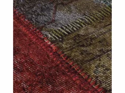 Clicnbuy Alfombra Redonda|Alfombra lavable patchwork antideslizante f120 cm
