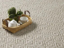 the carpet Alfombra Maldive Exterior Boho Diamante, Marrón, 140 x 200 cm Marru00f3n New