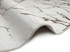 the carpet Alfombra Mila Brillante Naturaleza, Creme, 200 cm, redondo Crema Discount