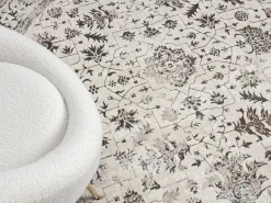 Alfombra Mila Shiny Classic Vintage, Creme, 200 cm, redondo^the carpet Hot