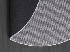 the carpet Alfombra Natal moderna uni, antimanchas, , 133 cm redondo Gris New