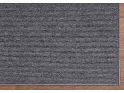 Alfombra Natal moderna uni, antimanchas, Antracita, 133 cm redondo^the carpet Outlet