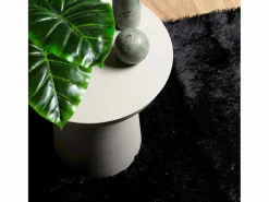 Alfombra NAVARRA Shaggy Negra 130x200 cm Poliéster^ Sale