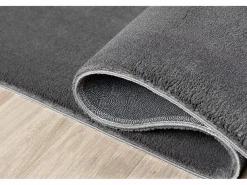 Alfombra pelo corto lavable antideslizante - Antracita - 240 x 340 cm - RELAX^the carpet Outlet