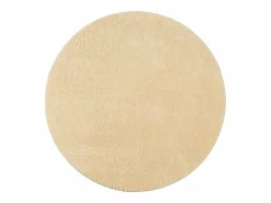 the carpet Alfombra Redonda|Alfombra pelo corto lavable antideslizante - Oro - 200 cm Redondo - RELAX