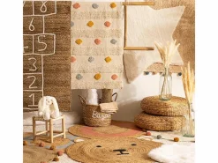 Alfombra pompon algodón 90x90cm^Atmosphera for Kids