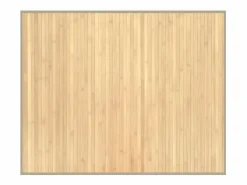 Alfombra De Cocina|Alfombra De Cocina|Alfombra rectangular de bambú natural claro 80x100 cm