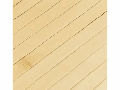 Alfombra rectangular de bambú natural claro 60x200 cm^ Clearance