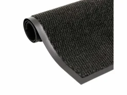 vidaxl Alfombra rectangular de nudo 90x150 cm Negro Outlet
