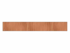 Alfombra rectangular marrón 70x500 cm bambú Marru00f3n Discount