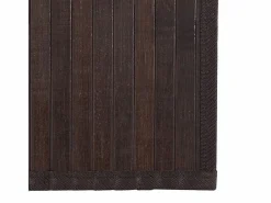 Alfombra rectangular marrón oscuro 100x200 cm bambú Marru00f3n Outlet