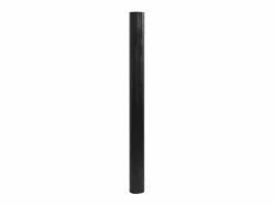 Alfombra rectangular negra de bambú 80x100 cm Negro New