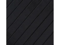 Alfombra rectangular negra de bambú 80x100 cm Negro New