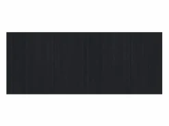Alfombra rectangular negra de bambú 80x200 cm Negro Outlet