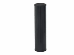Alfombra rectangular negra de bambú 80x200 cm Negro Outlet