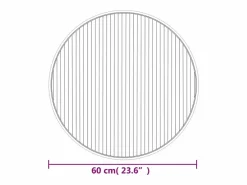Clicnbuy Alfombra Redonda|Alfombra redonda bambú color natural claro 60 cm