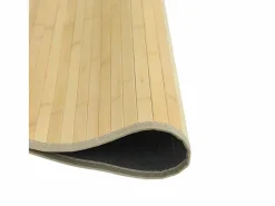 Clicnbuy Alfombra redonda bambú color natural claro 100 cm Beige