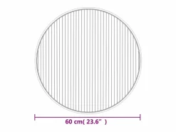 Clicnbuy Alfombra redonda bambú 60 cm Gris Outlet