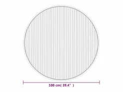 Alfombra redonda bambú 100 cm^Clicnbuy Online