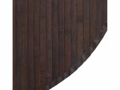 Alfombra redonda bambú marrón oscuro 100 cm^Clicnbuy Best