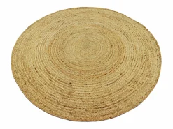 OZAIA Alfombra Redonda|Alfombra De Salón|Alfombra redonda JAIPUR 100% yute D. 150 cm Natural