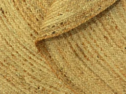 OZAIA Alfombra Redonda|Alfombra De Salón|Alfombra redonda JAIPUR 100% yute D. 150 cm Natural
