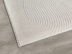 the carpet Alfombra Rio ala estar antideslizante arco, , 200 x 280 cm Crema Best