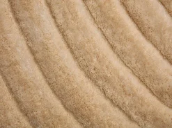 Vente-unique Alfombra shaggy de pelo largo en relieve, 160 x 230 cm, oscuro, MERISA Beige Outlet