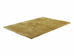 Alfombra shaggy de pelo largo - Dorada - 160 x 230 cm - poliéster - GLITTER^OZAIA Clearance