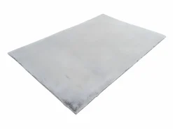 Alfombra shaggy efecto piel BUNNY - 100% poliéster - 150 x 200 cm - Gris^OZAIA Outlet