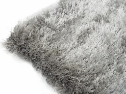 Alfombra shaggy turquesa y gris poliéster 120x170 cm PIETRA^OZAIA Discount