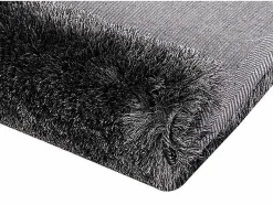OZAIA Alfombra shaggy ultra suave pelos largos 100% poliester 200x290cm DOLCE Gris antracita Online