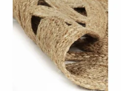 Clicnbuy Alfombra Redonda|Alfombra tejida a mano de yute trenzado 90 cm