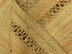 Alfombra trenzada de yute 100% - 200 x 290 cm - Natural - JARAVI^OZAIA