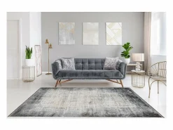 Alfombra 150x80cm, diseño E109E color plata - Confort y elegancia para su interior.^Meublorama New