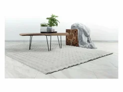 Meublorama Alfombra Infantil|Alfombra 290x200cm, diseño H008Y color plata - Confort y elegancia para su interior.
