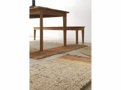 Alfombra yute y lana 240 cm diam. Marru00f3n