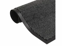 Alfombras de entrada rectangulares de nudo 2 uds gris 40x60 cm ES744038^