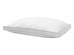 Almohada|Almohada de Plumas SucceBuy, Lote de 2, 91 x 50 cm, con Funda de Algodón, Relleno de Plumón de Ganso y Fibra Sintética, Buen Soporte, Confort Óptimo, Blanco