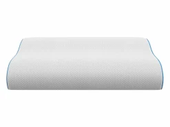Vente-unique Almohada ergonómica firme de espuma viscoelástica 38 kg/m³. 40 x 60 - CORVICA Blanco Discount