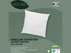 Almohada de algodón orgánico 60x60 - - NATURE CONFORT^NATUREA Best
