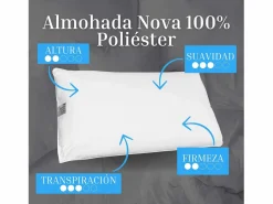 Almohada|Almohada Nova Moshy Fibra y Poliéster 100% 150 cm